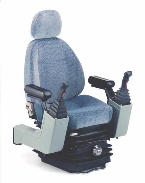 Siège KAB 525P pour engins de chantier, suspension mécanique tissu · réf. SK208939