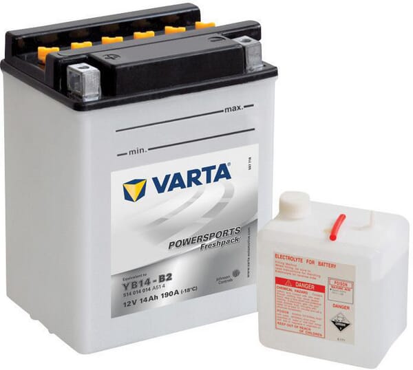 Batterie 12V 14Ah 190A Sports motorisés Freshpack VARTA · réf. 514014019I314PS