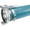 PVC suction and delivery hose blue/green 6" complete with Female/Male connections Bazzoli