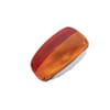Rear light rectangular, red/amber, bolt on, 259x158mm AMP plug, Cobo