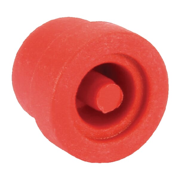 Bouton poussoir rouge vue 2