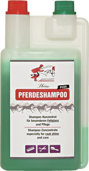 Ošetřující prostředek šampón pro koně pro lesklou srst