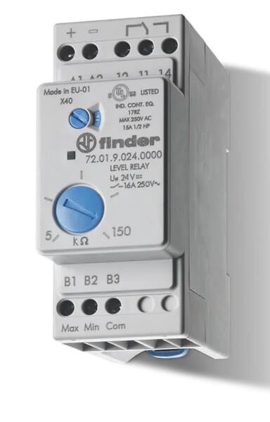 Relais de contrôle de niveau 1W 16A 240V AC · réf. 720182400000