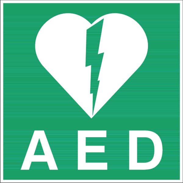 AED značka