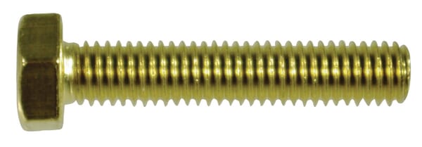 Boulon hexagonal entièrement fileté M6x25 en laiton — réf. 933625MS
