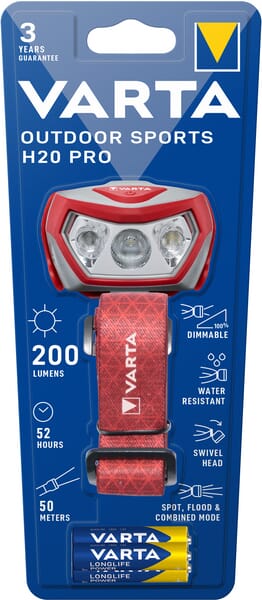 Lampe frontale pour sports d'extérieur H20 · réf. VT17650