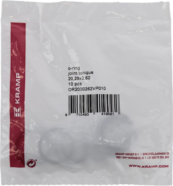 Joint torique 20,29 x 2,62 75 shore Viton 10x — réf. OR2030262VP010