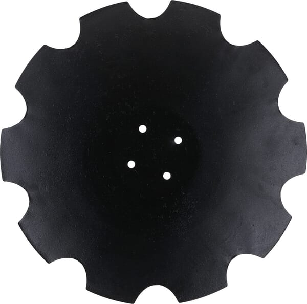 Disque de herse cranté 610x5 mm, 4 trous — réf. HD610498