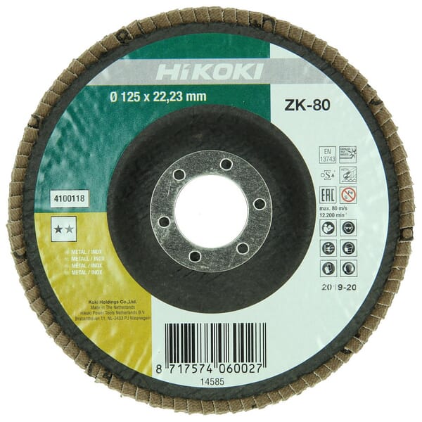 Papier abrasif rodeuse 125 K80 · réf. 4100118