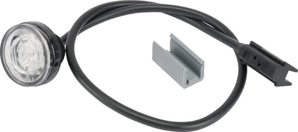 Feu de gabarit LED, rond, 12/24V, blanche, à boulonner, Monopoint II by Aspöck — réf. 316704067