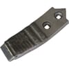 Cultivator point 215x40x20mm, hardened, curved, 2 hole, suitable for Unia