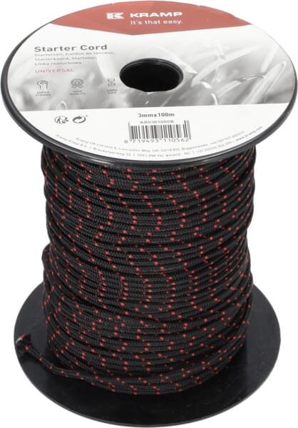 Lanko startéru 3,0 mm x 100 m, černé