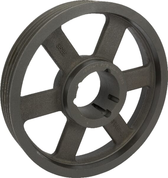 Klínová řemenice 4 drážky B nebo SPB průměr 457 mm pro pouzdro Taper Lock 3535 Kramp