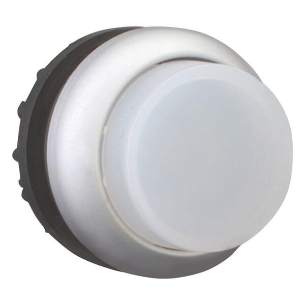 Bouton-poussoir lumineux blanc vue 2