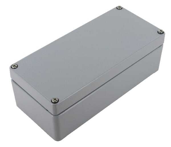 Boîtier en aluminium 100x100x8 vue 2
