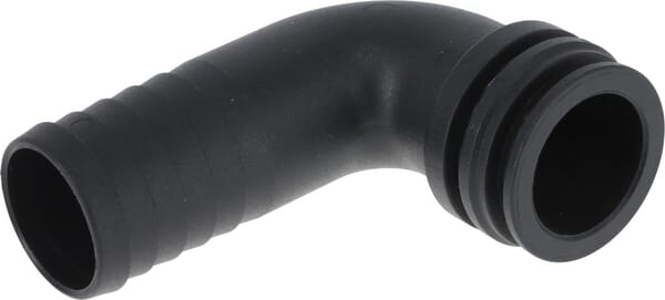 Raccord de tuyau 90° 30 mm avec connexion mâle T4 · réf. 1191430