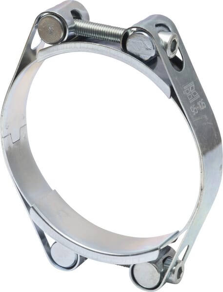 Hadicová spona dvojitá, 95–105 mm, dvojitý šroub, DIN912, pozinkovaná, Kramp