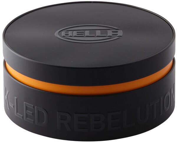 Gyrophare à LED, 13 W, rond, 12-24 V, ambre, à visser, Ø 149 mm x 60 mm, K-LED Rebelution Hella — réf. 2RL455256001