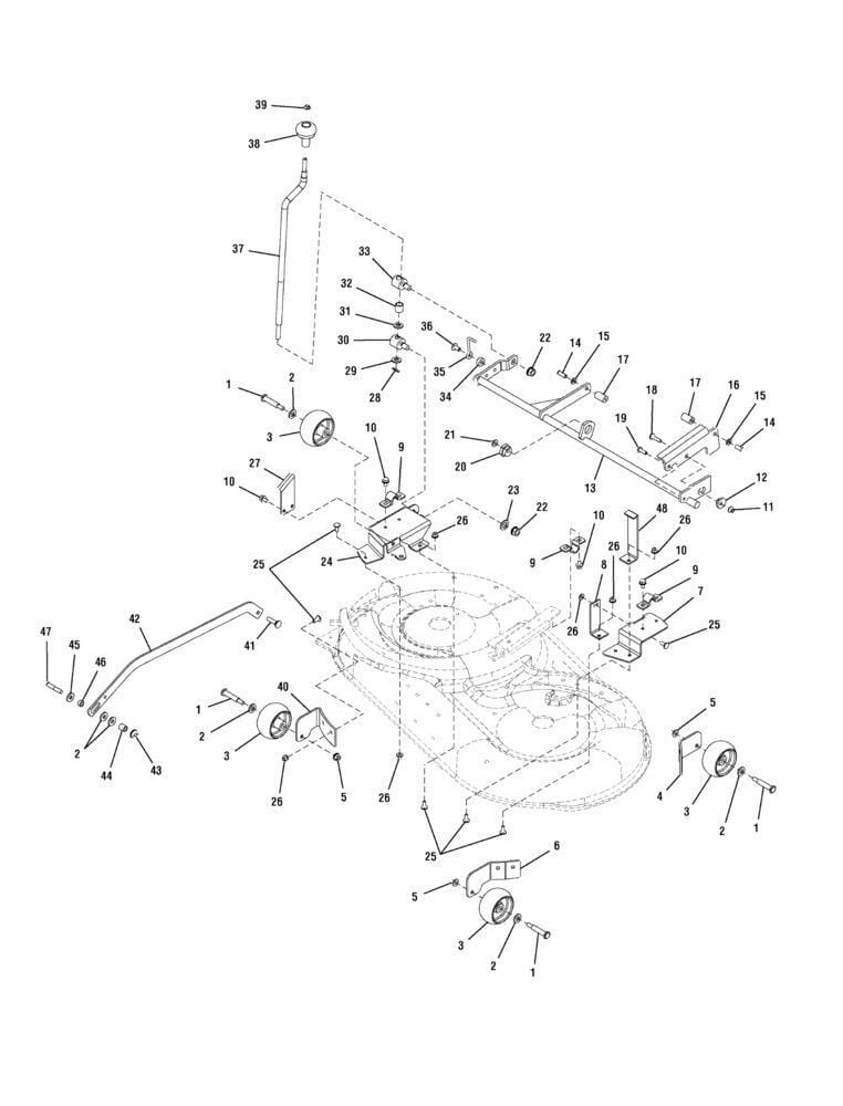 Žací jednotka 42" rám