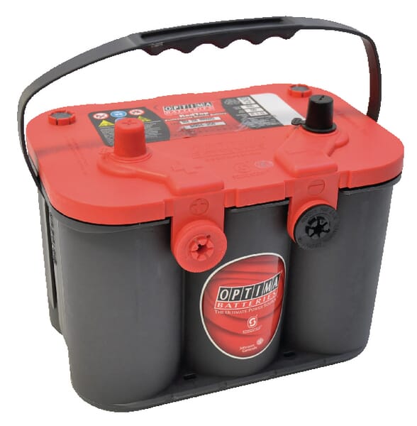 Batterie 12V 50Ah 815A AGM Red Top RTU 4.2 Optima — réf. 804250