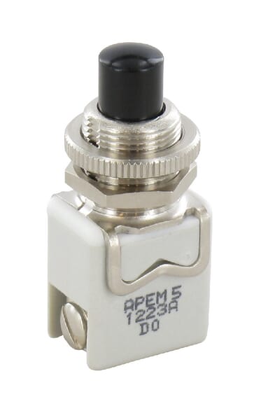 Bouton poussoir 12 mm, visMOM · réf. 1223A2