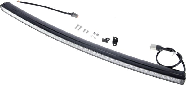 Barre lumineuse de travail LED, 210W, 17640lm, rectangulaire, 12/24V, blanc/orange, 1007,1x40x54,4mm prise Deutsch, Combo, courbée, 42LED, E-BOOST — réf. LA10826