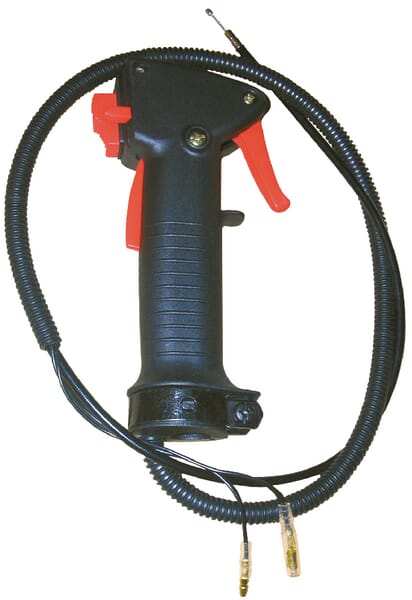 Throttle lever with cable