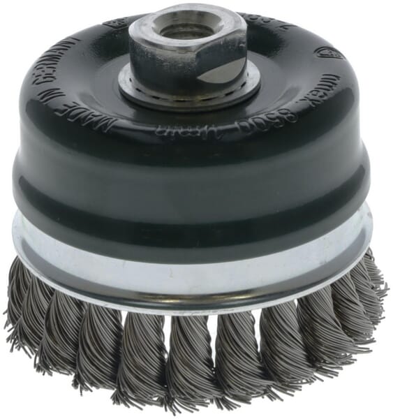 Drátěný miskový kartáč M14, 80 mm, nerezová ocel