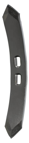 Pointe de cultivateur 410x55x15mm, réversible, courbée, 2 trous, adaptée pour Köckerling — réf. 5140506009