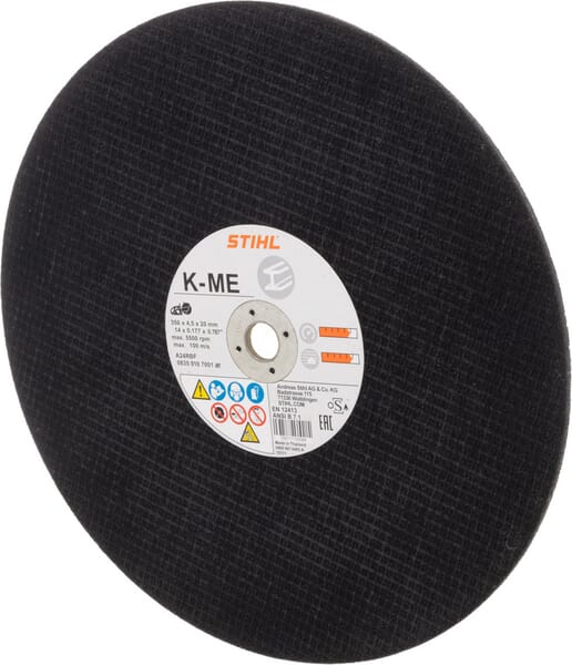 Disque à tronçonner K-ME Ø 350 mm/14" — réf. 08350107001