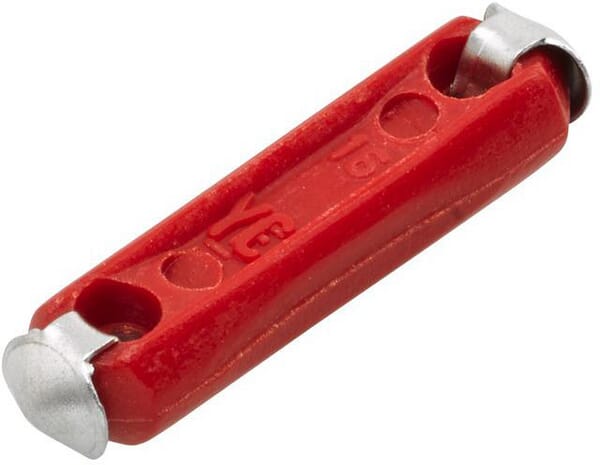 Fusible stéatite 16A longueur 25mm rouge pack 100x Hella · réf. 8JS089015003