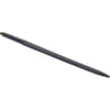 Loader tine, straight, star section 35x860mm, pointed tip with Ø11.5 roll pin, black, gopart