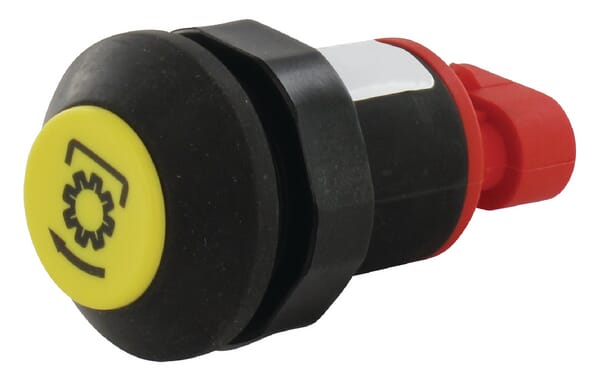 Poussoir, PTO, rond, jaune · réf. 11905001PN