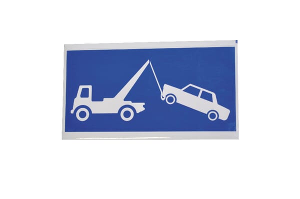 Štítek 297x148 mm Zákaz-odtah