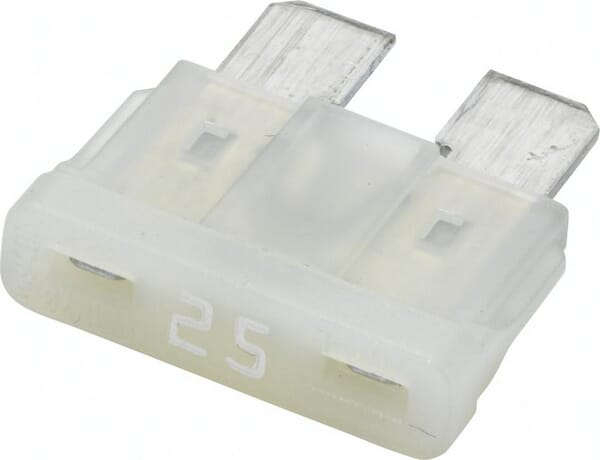 Fusible lame standard 12V 25A longueur 18,8mm blanc pack 10x Hella · réf. 8JS711683122