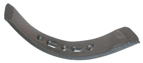 Pointe de cultivateur 450x70x15mm, réversible droite trempée, incurvée, 5 trous, convient pour Väderstad — réf. 201388KR