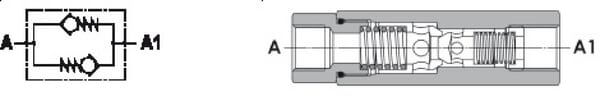 Clapet anti-retour 0.5 bar / 8 vue 2