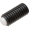 DIN 916 adjusting screws with hexagon socket, metric 5.8 black with Delrin point