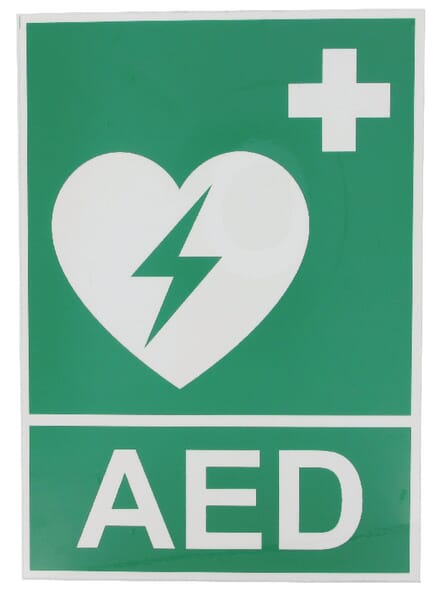 Štítek 210x297mm AED