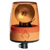 Rotating beacon Halogen, 12/24V, housing: yellow, flexible pole mount, Ø 147mm x190.5mm, JuniorPlus by Hella