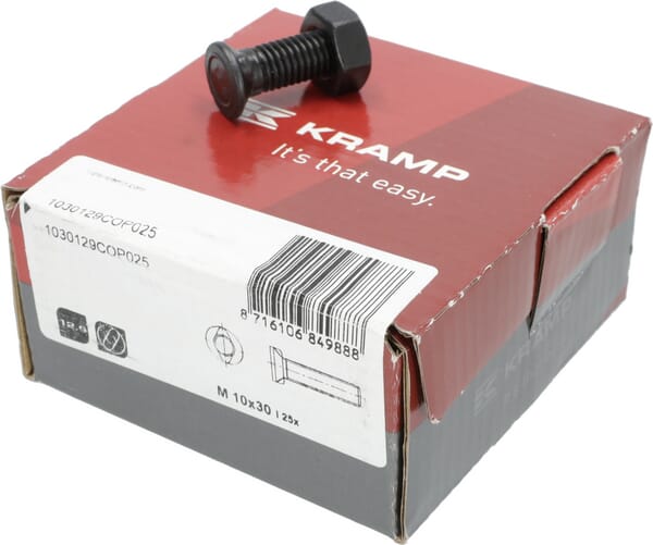 Boulon de charrue double soc + ecrou vue 2