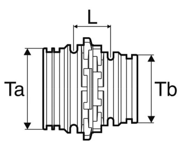 Réducteur filet mâle T6 vue 2