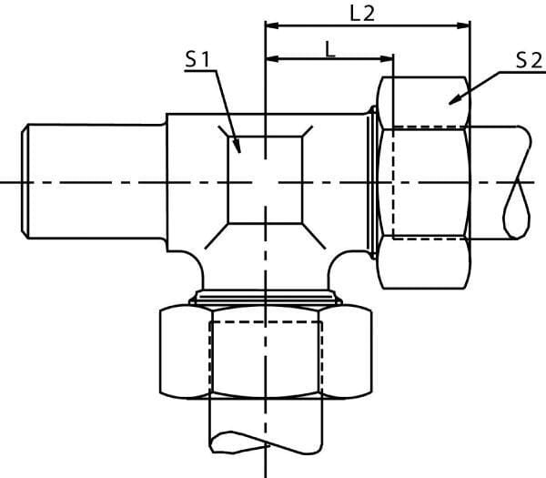 Té renverse orientable 8S vue 2