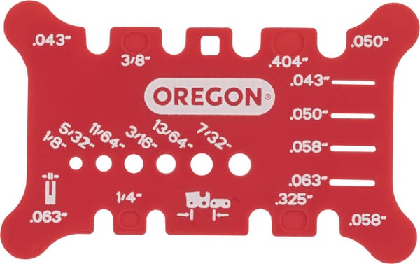 Měřicí pomůcky pro pilové kotouče, řetězy a pilníky Oregon