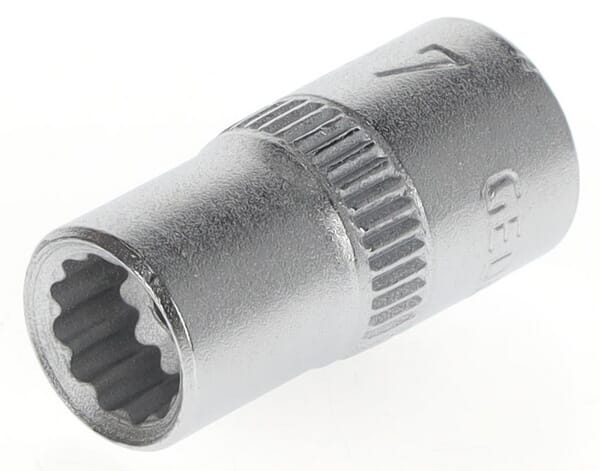 20 Nástrčné klíče 1/4", 12hranné, palcové