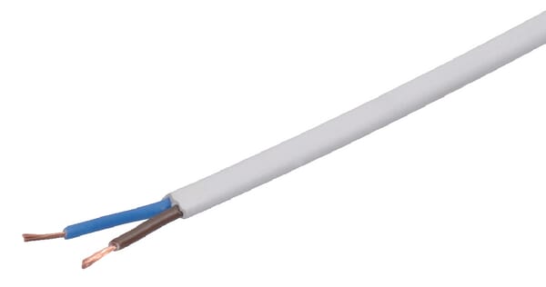 Câble rond 2x0,75mm² blanc · réf. EM4532014