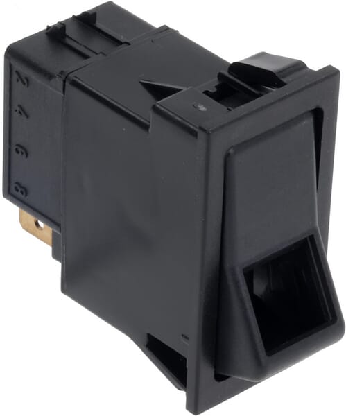 Interrupteur à bascule, II+I-0, off-on-on, 12V, 5 pôles, fonction éclairage, avec ampoule — réf. SW10061KR