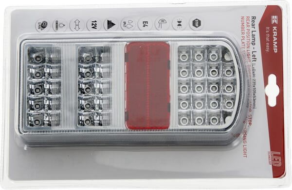 Lampe multifonction G LED, rectangulaire, 12V, 235x105x53mm, Baïonnette 5 broches — réf. LA91261LKR