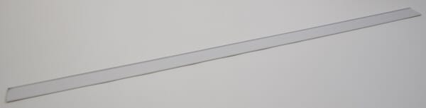 Lišta na cenovky, s lepicím proužkem, 1 m, bílá