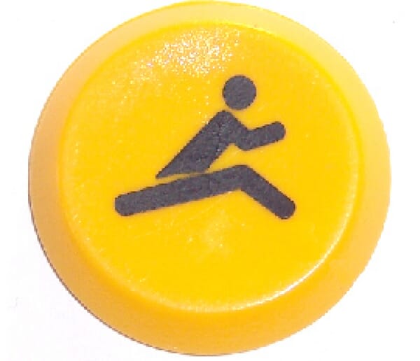 Interrupteur poussoir, Quick, rond, jaune vue 3